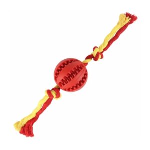 Mentás fogtisztító jutifalatos labda kötéllel-5cm Mentás fogtisztító jutifalatos labda kötéllel-5cm