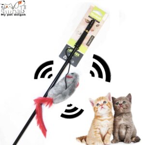 Macska játékpálca-egérhang jelzéssel