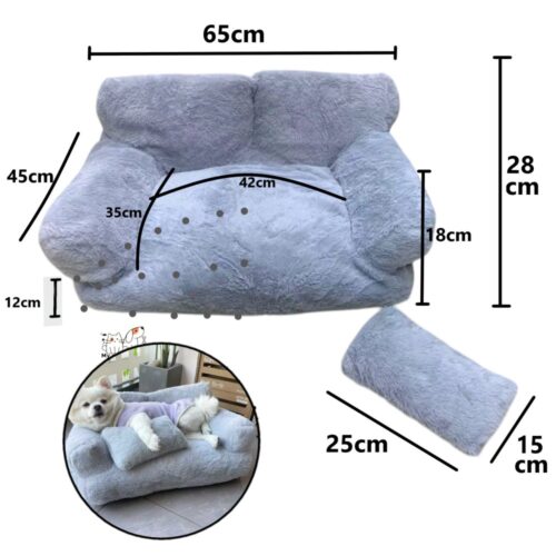 Kisállat plüss kanapé - 65cm