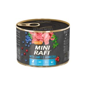 Rafi Adult Mini Gabonamentes pastétom konzerv 12x185g-Bárány