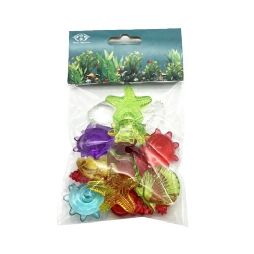 Akváriumi Akril Drágakő dísz csomag óceáni stílusban – 75g-3