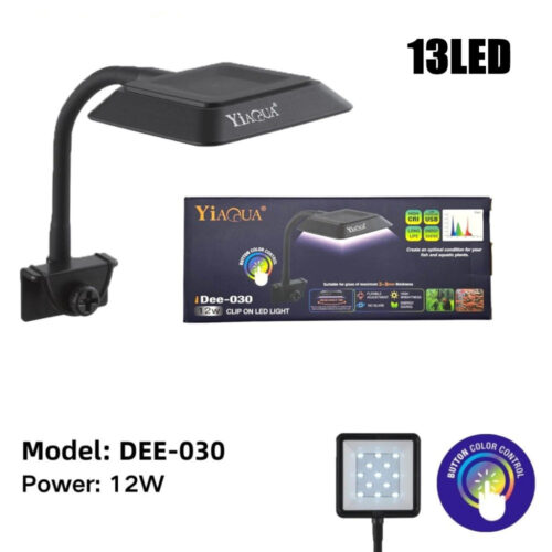 Csíptetős LED Akváriumi Lámpa –13 LED és USB csatlakozással-2