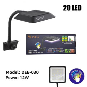 Csíptetős LED Akváriumi Lámpa –20 LED és USB csatlakozással-1