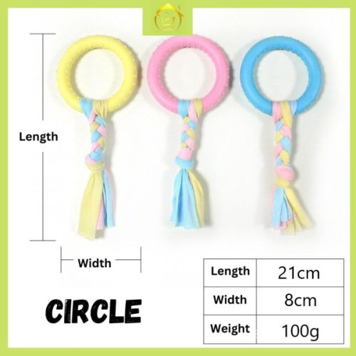 Rágókarika húzókötéllel kiskutyáknak-21x8cm-2 Rágókarika húzókötéllel kiskutyáknak-21x8cm-2