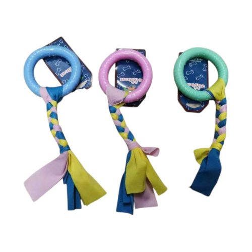 Rágókarika húzókötéllel kiskutyáknak-21x8cm Rágókarika húzókötéllel kiskutyáknak-21x8cm