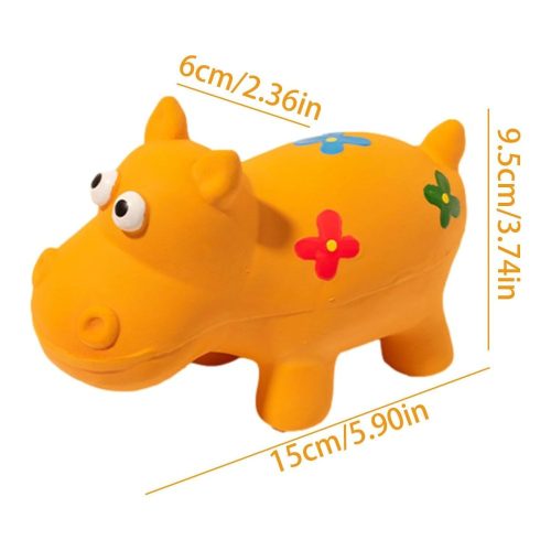 Sikoltozó latex játék kutyák részére –Víziló-3 Sikoltozó latex játék kutyák részére –Víziló-3