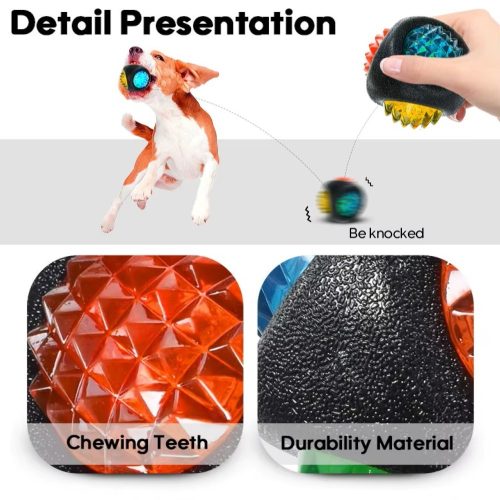 TPR LED-es úszólabda Strong játék kutyáknak-7,5cm-2 TPR LED-es úszólabda Strong játék kutyáknak-7,5cm-2