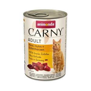 Animonda Carny Adult Konzerv - Marha,csirke és kacsaszív 400g