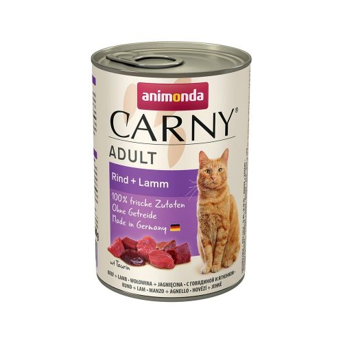 Animonda Carny Adult Konzerv - Marhahús és Bárány 400g Animonda Carny Adult Konzerv - Marhahús és Bárány 400g