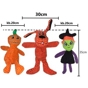 Halloween plüss játék csörgő papírral4