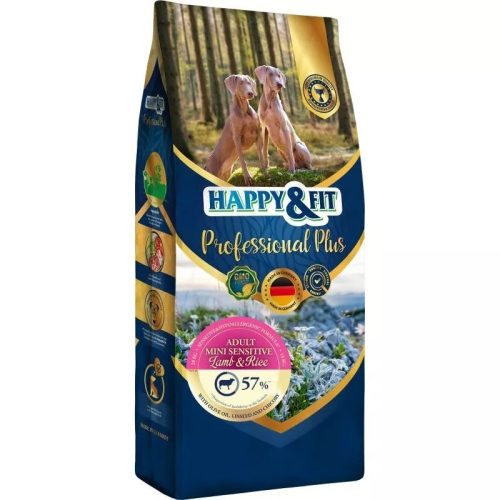 Happy&Fit Professional Plus Adult Mini Sensitive Lamb & Rice – 18 kg