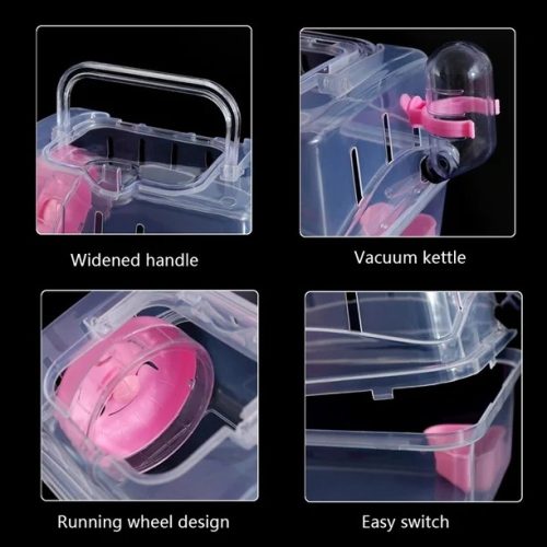 Hörcsög utazó doboz több színben - 23x17cm4