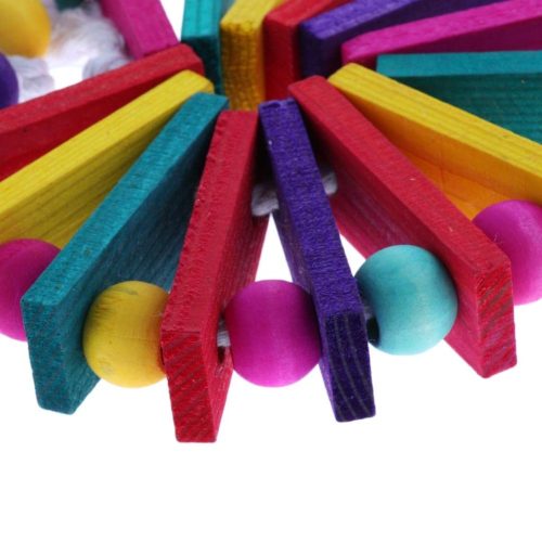 Kerek madár játék fa blokkokkal - 16cm2 Kerek madár játék fa blokkokkal - 16cm2