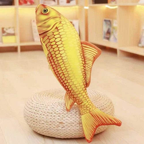 Óriás macskamentás plüss aranyhal cicáknak - 60cm1 Óriás macskamentás plüss aranyhal cicáknak - 60cm1