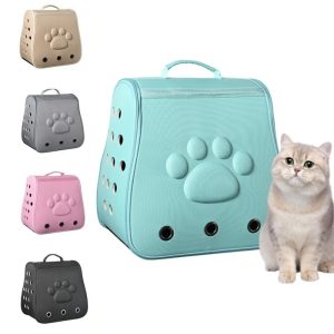 Összecsukható kisállat hátizsák mancs mintával - 10kg-ig3