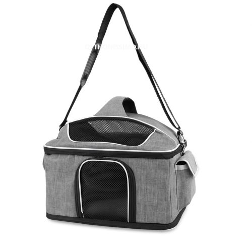 Összecsukható kisállat utazó táska oldalzsebekkel - 40x28cm1