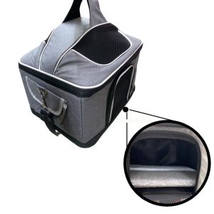 Összecsukható kisállat utazó táska oldalzsebekkel - 40x28cm2
