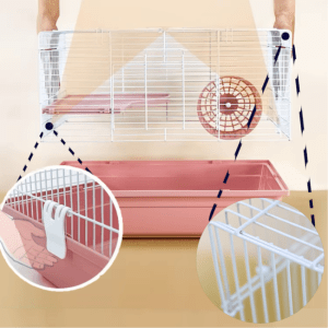 Prémium hörcsög ketrec komplett berendezéssel-48x42cm3