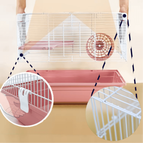 Prémium hörcsög ketrec komplett berendezéssel-48x42cm3 Prémium hörcsög ketrec komplett berendezéssel-48x42cm3