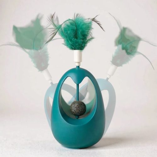 Billengő tollas cica tojás macskamentával3 Billengő tollas cica tojás macskamentával3