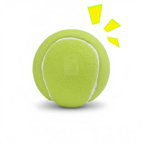 Csipogó latex tenisz labda kutyáknak - 7,5cm