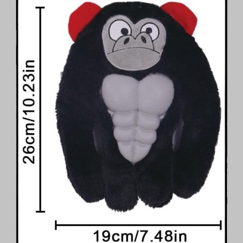 Csipogó plüss gorilla kutyajáték3