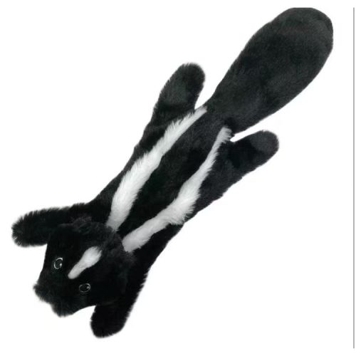 Csipogó zörgő papíros plüss borz kutyajáték