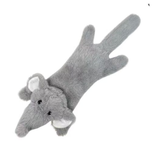 Csipogó zörgő papíros plüss elefánt kutyajáték