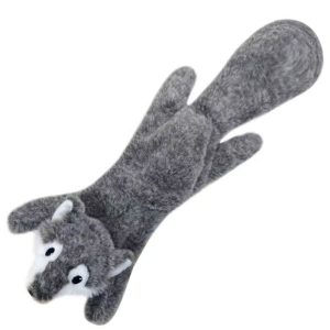 Csipogó zörgő papíros plüss farkas kutyajáték