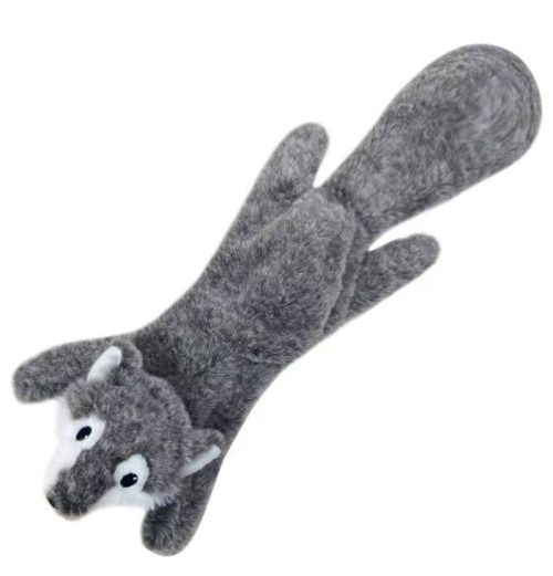 Csipogó zörgő papíros plüss farkas kutyajáték Csipogó zörgő papíros plüss farkas kutyajáték