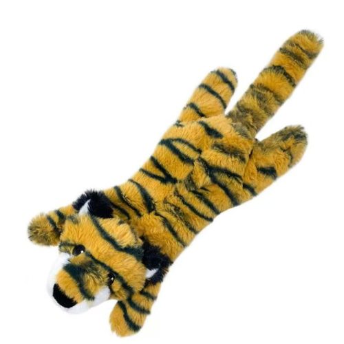 Csipogó zörgő papíros plüss tigris kutyajáték 1