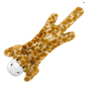 Csipogó zörgő papíros plüss zsiráf kutyajáték