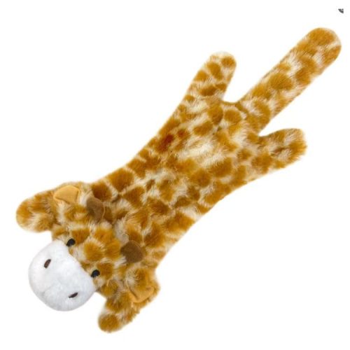 Csipogó zörgő papíros plüss zsiráf kutyajáték