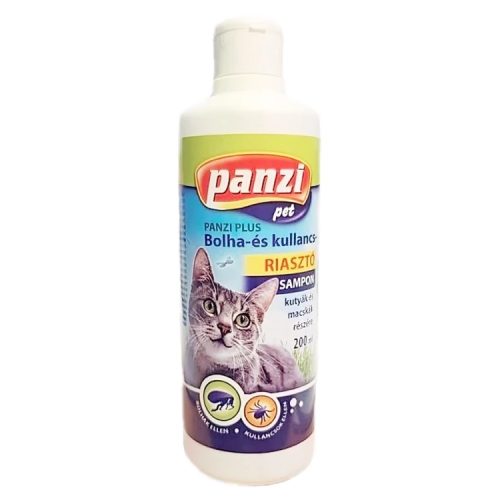 Panzi Sampon Bolha- és Kullancs riasztó macskák részére 200ml Panzi Sampon Bolha- és Kullancs riasztó macskák részére 200ml