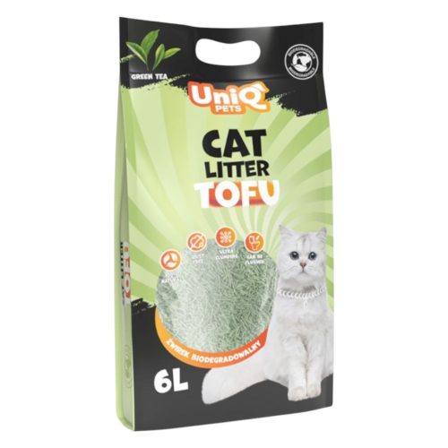 UNIQ Pets Tofu macskaalom, zöld tea illat 6L UNIQ Pets Tofu macskaalom, zöld tea illat 6L