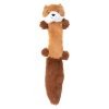 Csipogó plüss vörös panda kutyajáték zörgőpapírral - 46cm