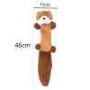 Csipogó plüss vörös panda kutyajáték zörgőpapírral - 46cm1