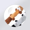 Csipogó plüss vörös panda kutyajáték zörgőpapírral - 46cm2
