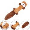 Csipogó plüss vörös panda kutyajáték zörgőpapírral - 46cm3