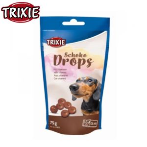 Trixie Jutalomfalat Csokoládé Drops 75g