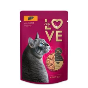 My Love alutasakos felnőtt macskaeledel máj szószban 85g1