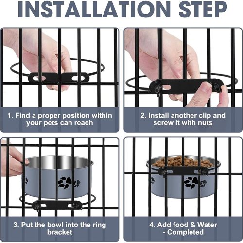 Rögzíthető etető–itató tál kisállatoknak 2db (3) Rögzíthető etető–itató tál kisállatoknak 2db (3)