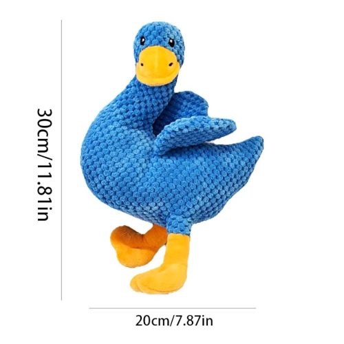 Csipogó plüss pózoló kacsa kutyáknak 30cm (1)