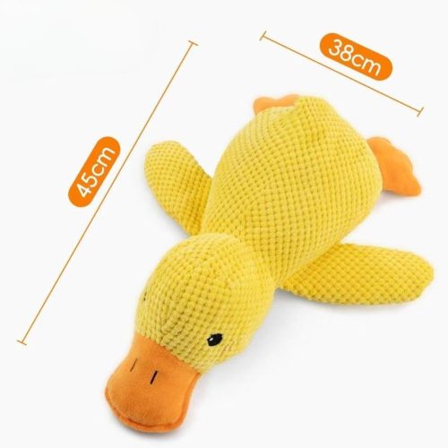 Csipogós kacsa plüss kutyajáték 45cm (2)