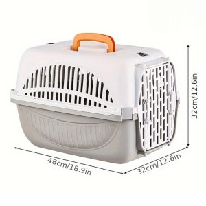 Duplazáras kisállat szállítóbox 48×32×32 cm (4)