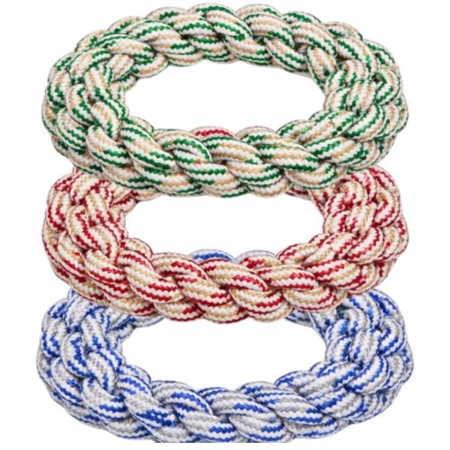 Fonott kötél karika kutyáknak 18cm (1)