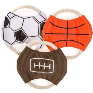 Sport mintás kutyajáték kötéllel – frizbi (3)