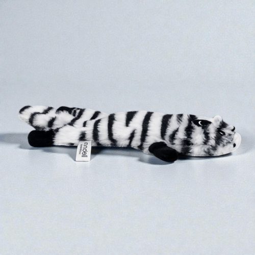 Zörgő és csipogó plüss kutyajáték – zebra