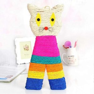 Macska alakú falra akasztható kaparó játék 39cm Macska alakú falra akasztható kaparó játék 39cm