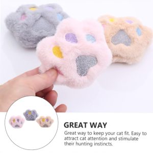 Plüss mancs cica párna 10cm